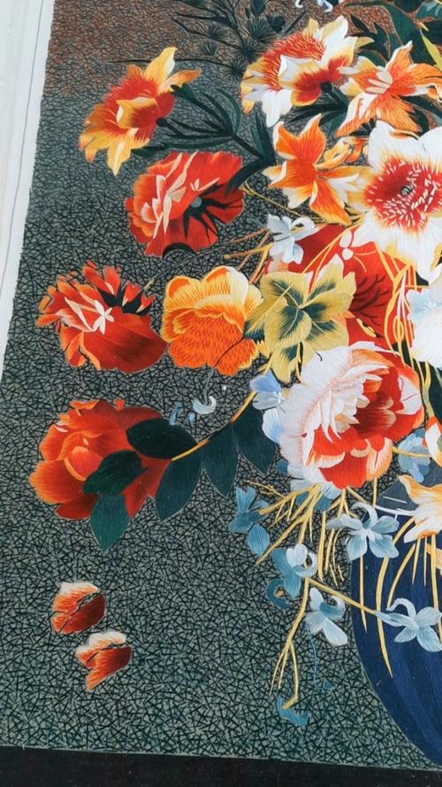 玄关餐厅装饰画 手工刺绣非遗产品，一针一线绣出家的温度